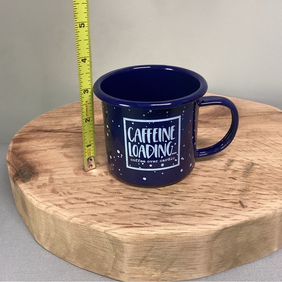 “2/$10” - Caffeine Loading ….. Metal Crafted Coffee Cup - Excellent Condition - Picture 8 of 9